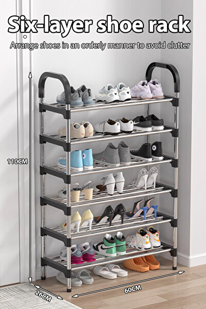 Generic Shoe Racks, Free Standing Shoe Storage 6 Tier Shoe Rack Shelf Storage Organizer Stand Holder Keep Ro