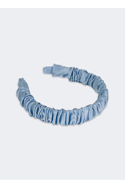 Beauty Pillow %100 İpek Büzgülü Taç Mavi Renk