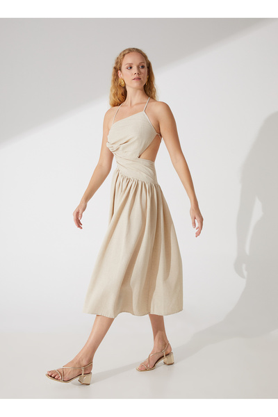 Fabrika Elbise, 34, Bej Melanj