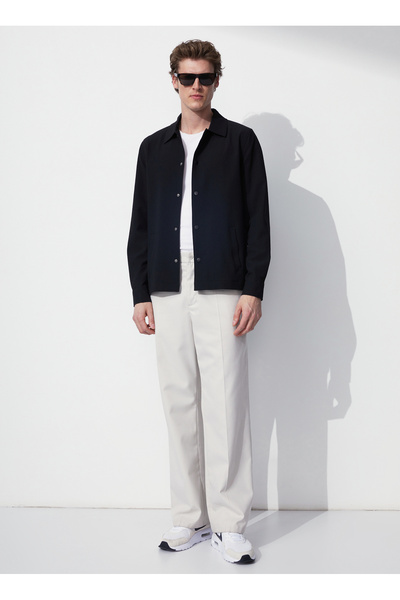 Fabrika Basic Siyah Erkek Düz Ceket Athenıo
