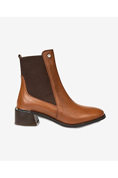 Greyder Kadın Taba Hakiki Deri Topuklu Bot 3K2DB31832