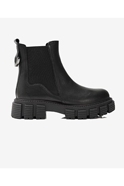 Greyder Kadın Siyah Hakiki Deri Chelsea Bot 3K2OB32772