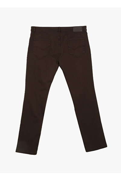 ALTINYILDIZ CLASSICS Normal Bel Dar Paça Slim Fit Kahve Erkek Pantolon 4A1400000101