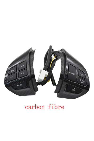 Choice مفتاح عجلة القيادة ASX-ألياف الكربون عالية الجودة للتحكم في الصوت والراديو لسيارة ميتسوبيشي أوتلاندر ASX