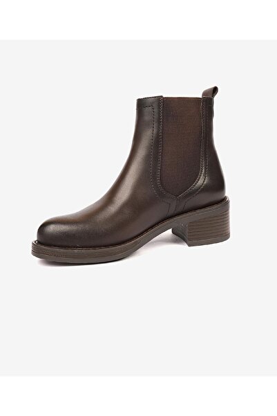 Greyder Kadın Kahverengi Hakiki Deri Memory Foam Taban Chelsea Bot 4K2OB34030