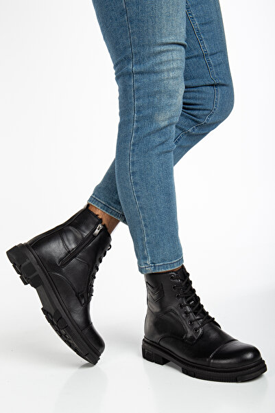 EFNANSHOES Erkek Siyah Çavuş Su&Soğuha Dayanıklı Kışlık Bot