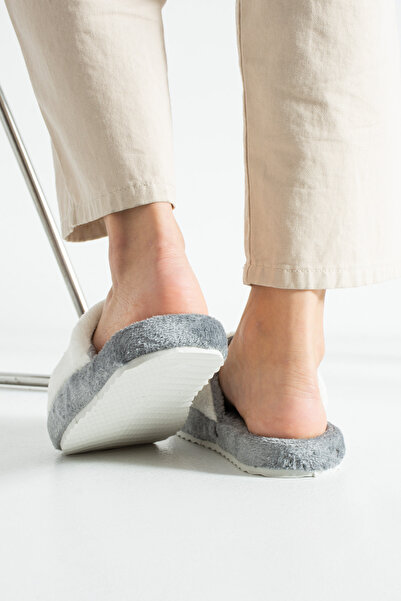 Moda Devrin Gray Cherry Winter Women's Slippers