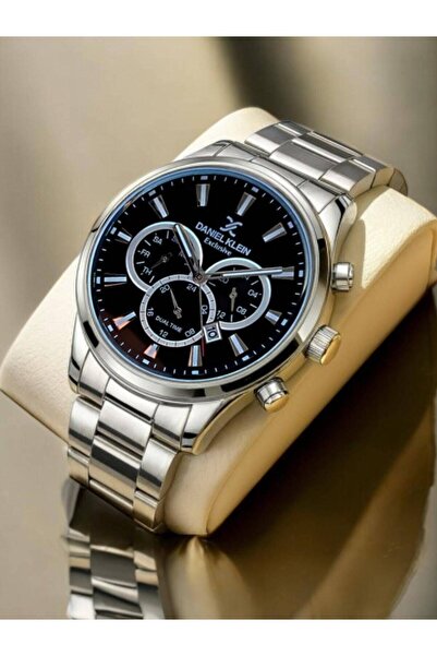 Daniel Klein Silver Color Men's Wristwatch - Bracelet Gift