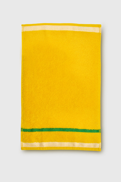 Benetton Home 5 Pieces Bath Towel Hand Face Body Yellow 100% Cotton 30X50 cm Face Towel