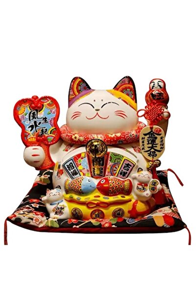 MOBI Pisica Decorativa Feng Shui a Norocului Complet