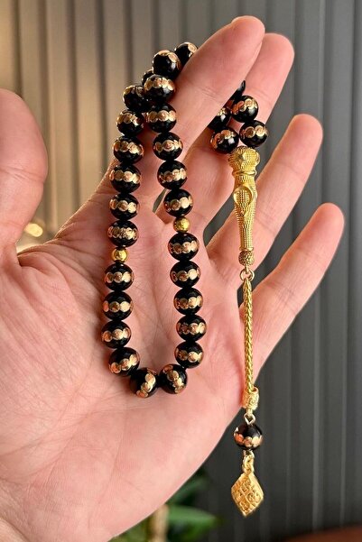 dergah tesbih Oltu Stone Coating Tasbih 37 - Χρυσό