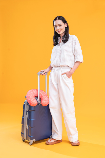 Softlife Visco Travel Pillow Neck Pillow Heart-Shaped - 31X31X9 cm