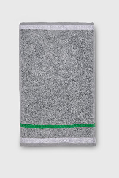 Benetton Home 5 штук рушників для ванної кімнати, рушників для обличчя та тіла, сірі, 100% бавовна, 30x50 см, рушник для обличчя