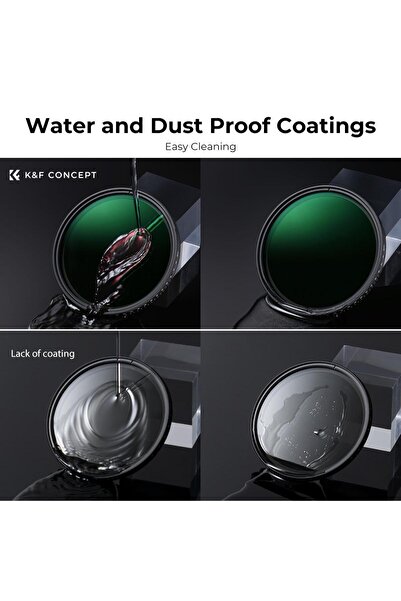 K&F CONCEPT 82mm ND8-2000 ( 3-11 Stop ) Varıable MRC ND Filtre