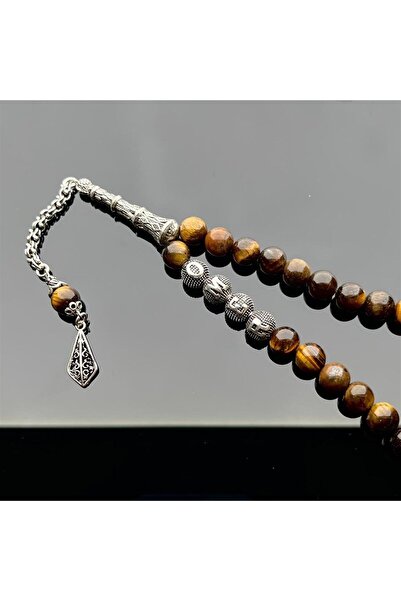 dergah tesbih Gümüş İsimli Kaplan Gözü Tesbih