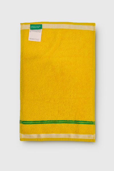 Benetton Home 5 Pieces Bath Towel Hand Face Body Yellow 100% Cotton 30X50 cm Face Towel