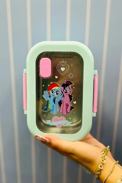 Miniso My Little Pony Lisanslı Yemek Kabı 860 ml (Yeşil)