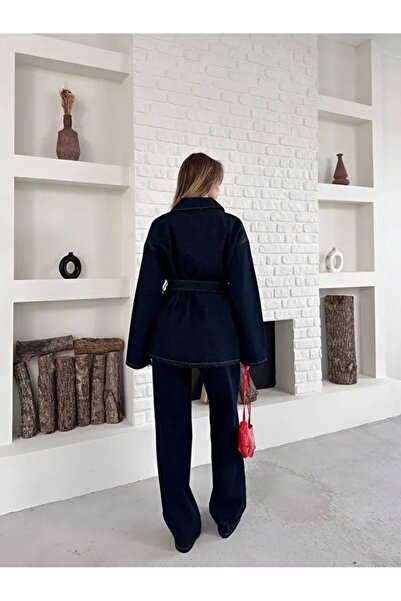 sinemkivanc co Márka modell derékpántos farmer szett