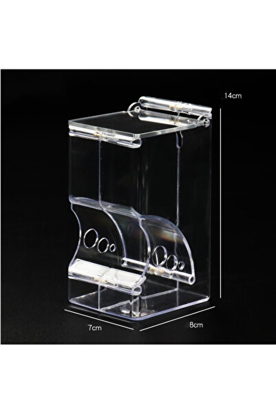 Choice A Hamster Rabbit Food Dispenser Feeder Plastic Clear Automatic Pet Feeder For Hamster Guinea Pigs F.
