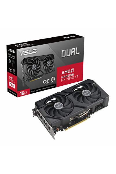 ASUS Dual Radeon RX 7600 XT OC 16GB GDDR6 128Bit HDMI/DP Ekran Kartı