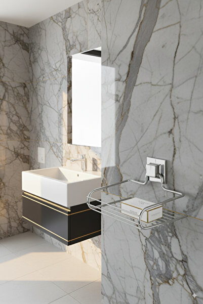 Hagen حامل صابون سلكي قوي التثبيت، حامل صابون للحمام، حامل صابون للمرحاض، حامل شامبو فاخر