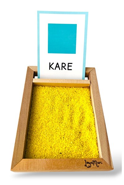 Loyameri Kidsshop KUM TEPSİSİ ŞEKİLLER KART SETİ, OKULÖNCESİ, İLKOKUL, ÖZEL E...