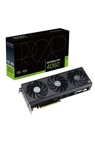 ASUS Larymary Geforce Rtx 4060 Proart-Rtx4060-O8G 8Gb Gddr6 128Bit 2580Mhz Oc 3Xdp Dlss3 Graphics Card
