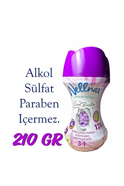 Wellnax Granül Çamaşır Parfümü ve Yumuşatıcısı - Urban Nights 210 gram 20 yıkama - 1 Adet