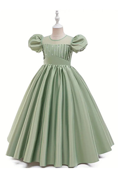 Tomac Φόρεμα για κορίτσια με στρογγυλή λαιμόκοψη με χάντρες