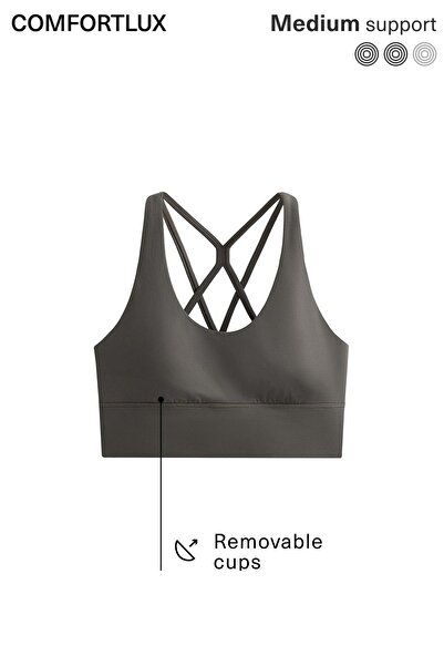 Oysho Orta destekli cup'lı comfortlux spor sütyeni