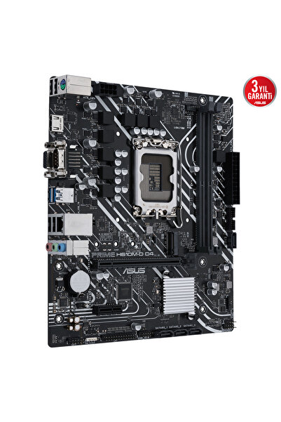 ASUS Placă de bază pentru jocuri Intel Prime H610m-d D4 1700 DDR4 3200MHz Matx