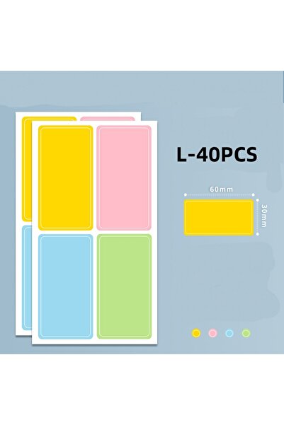 Choice Colorful-40pcss White Stickers label stickers classification color lab...