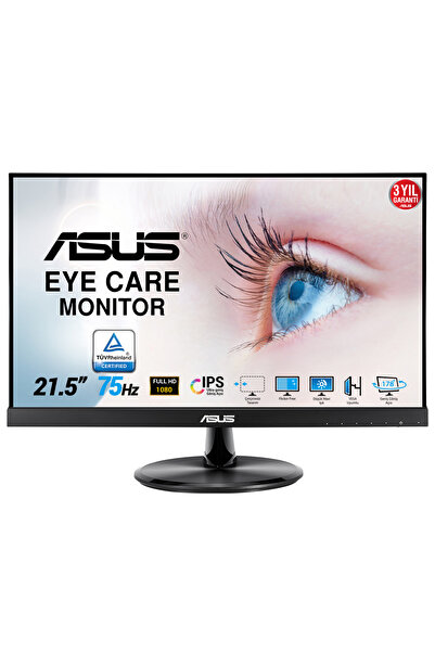ASUS VP229HE 21.5" LED IPS 5ms 75hz 1920x1080 FullHD VGA HDMI (VESA) Siyah Mo...