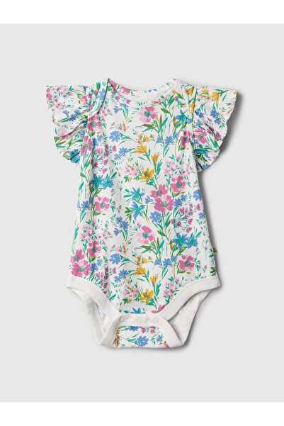 GAP Kız Bebek Çok Renkli Mix and Match Fırfırlı Bodysuit