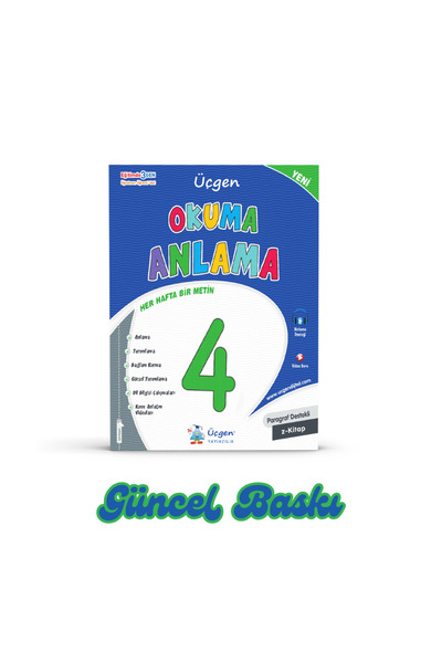 Üçgen Yayıncılık 4. Sınıf Türkçe Okuma Anlama Kitabı