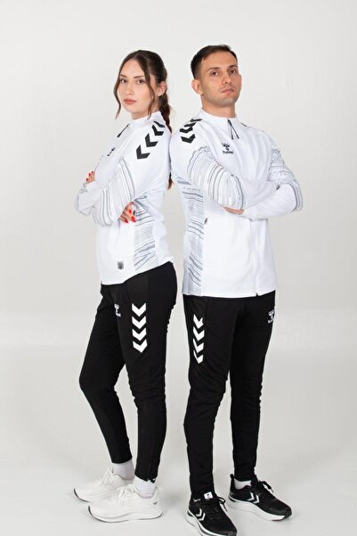 hummel Line Kamp Unisex Eşofman Üstü Beyaz