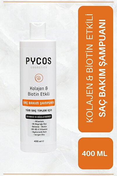 PYCOS COSMETICS Pycos Saç Dökülme Karşıtı, Hızlı Saç Uzatan Bakım Şampuanı 400ml -sülfat-tuz Içermez