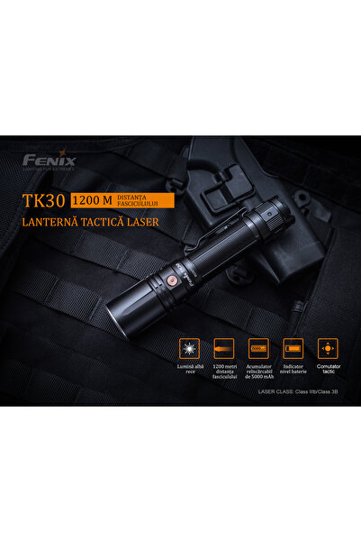 Fenix TK30 LEP - Laser Rechargeable Flashlight