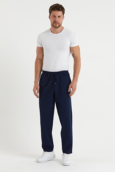 COMBİNE MİCHAİL Чоловічі темно-сині базові штани для бігу з розслабленим кроєм