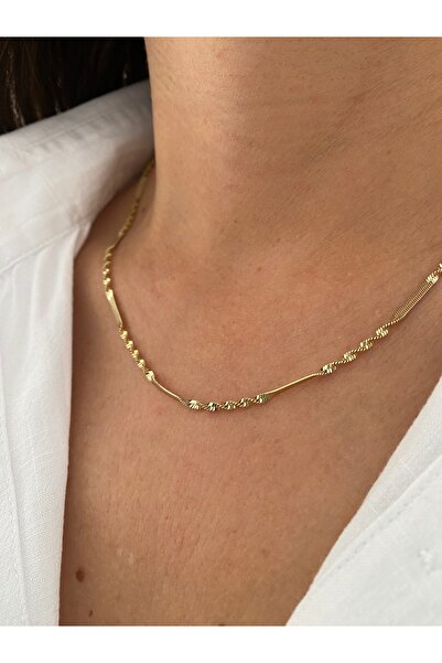 XUPİNGS 14Ayar Altın Rengi Singapur Kolye no2 model 45cm