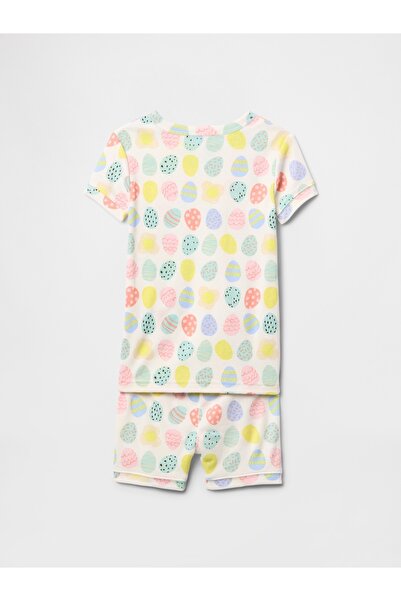 GAP Bebek Çok Renkli Yumurta Desenli Pijama Takımı