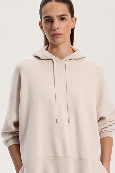 Oysho Long knit hoodie