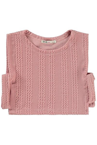 Civil Girls Knitted Patterned Set for Ages 2-5 - Powder2-3 Years