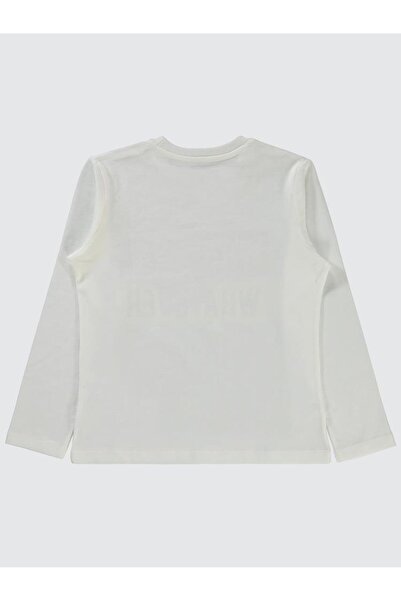 Civil Boys Whatever Printed Sweatshirt for Ages 6-9 - Ecru 7-8 Years