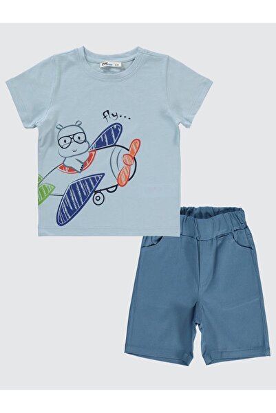 Civil Boys Boy's Suit 2-5 Years Old Ice Blue Textile Studio Gloves