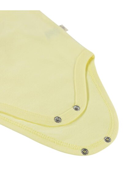 Civil Baby Düz Renkli Çıtçıtlı Badi - Sarı 0-1 Ay