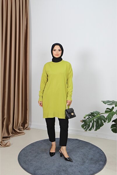 NİSUM MODA Slit Mercerized Tunic