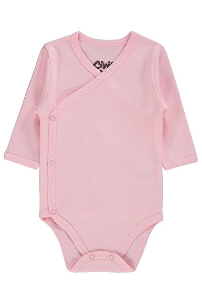 Civil Baby Body din material textil colorat, 1-6 luni, unisex - Roz, 3-6 luni