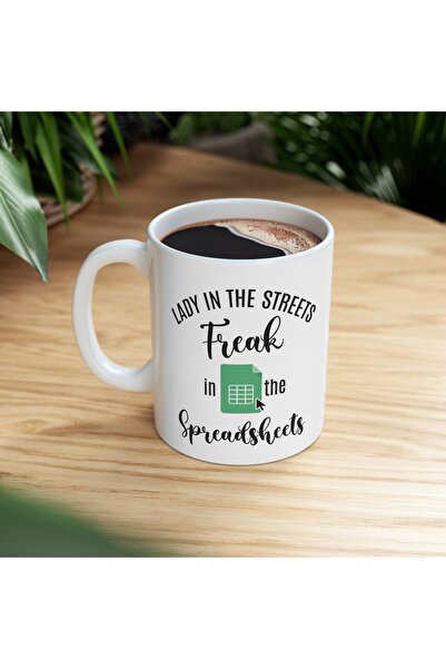 stickerino Cana Ceramica „Lady in the streets, freak in the spreadsheets”, al...