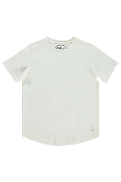 Civil Boys Flame Sailing Embroidered T-Shirt for Ages 6-9 - Ecru 9-10 Years Old